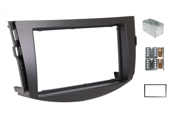 2-DIN frame Toyota RAV4 06-13 met metaal  zwart