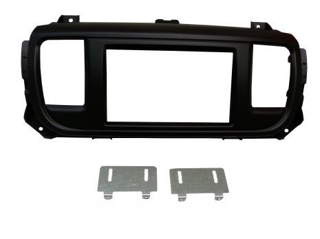 2-DIN frame Citroen Jumpy  Expert  Vivaro  Proace 16- zwart