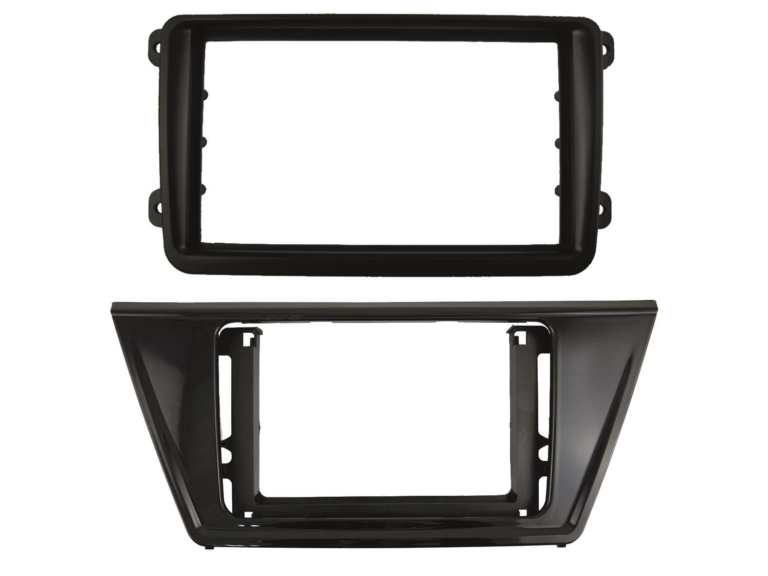 2-DIN frame VW Touran (5T) 16- glans zwart