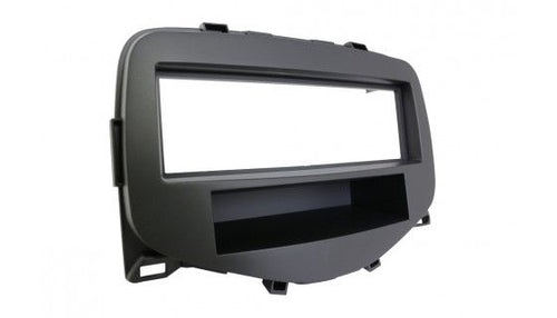 2-DIN frame Citroen C1  108  Aygo 14- met bakje  zwart - afbeelding 2
