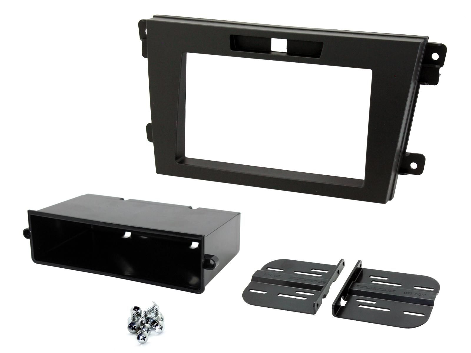 2-DIN frame Mazda CX-7 09-12 met bakje  zwart