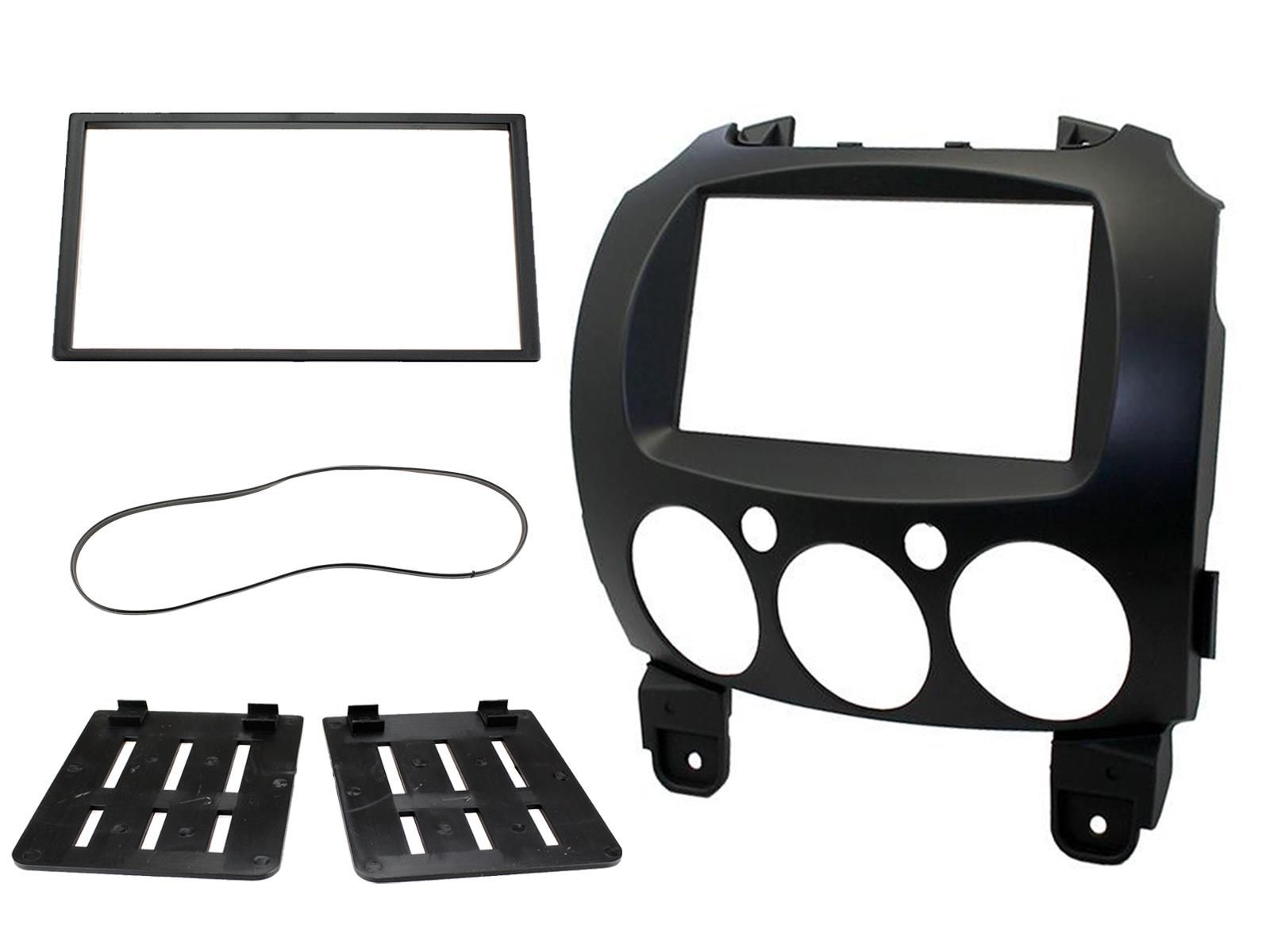 2-DIN frame Mazda 2-serie 07-14   zwart