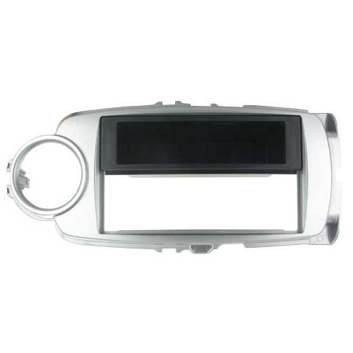 2-DIN frame Toyota Yaris 11-19 met bakje  zilver