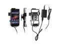 Sony Xperia ZR Actieve houder met vaste voeding. Let op: Uitlopend artikel, Kan niet retour!