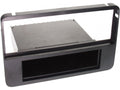 1-DIN Paneel met aflegbakje. Alfa Romeo 159/Brera/Spider (typ 939) Kleur: Zwart