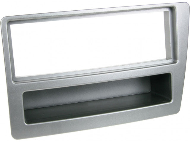 1-DIN Paneel met aflegbakje. Honda Civic VII 2004-2006 Kleur: Zilver