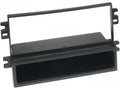1-DIN Paneel met aflegbakje. Kia Carens II (FJ) 2002-2006 Kia Rio 2002-2005 Kleur: Zwart
