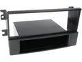 1-DIN Paneel met aflegbakje. Kia Sorento (BL/JC Facelift) 2006-2009 Kleur: Zwart