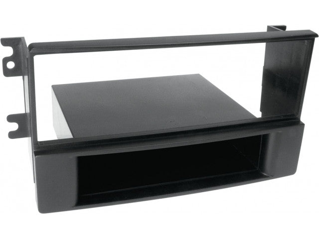 1-DIN Paneel met aflegbakje. Kia Sorento (BL/JC Facelift) 2006-2009 Kleur: Zwart