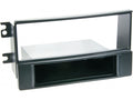 1-DIN Paneel met aflegbakje. Kia Sportage II (KM/JES Facelift) 2008-2010 Kleur: Zwart