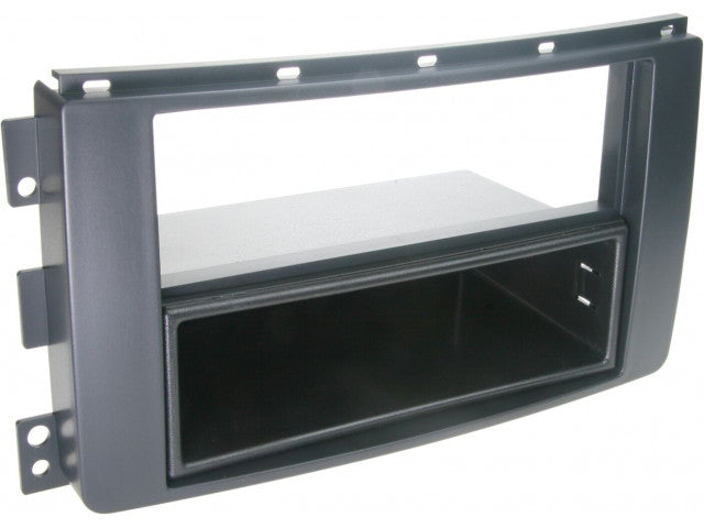 2-DIN Paneel Smart Fortwo (C451/A541) 03/2007-08/2010 Smart Forfour(W454) Kleur: Zwart
