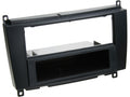 2-DIN Paneel Mercedes Benz CLK-Klasse facelift (C209) (A209) 2004-2010 Kleur: Zwart