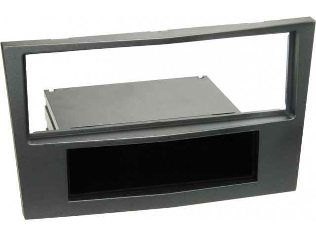 1-DIN Paneel met aflegbakje. Opel Astra/Antara/Zafira/Corsa Kleur: Charcoal Metallic