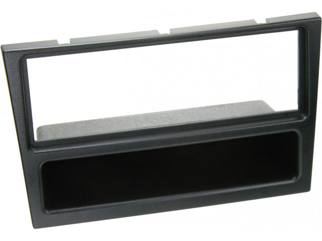 1-DIN Paneel met aflegbakje.Subaru - Nissan -Opel - Renault - Suzuki Kleur: Zwart