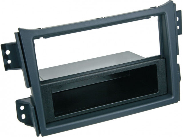 2-DIN Paneel Opel Agila (FXB22/FXB32) - Suzuki Splash (FXB22/FXB32) 04/2008 -10/2014 - Kleur: Zwart