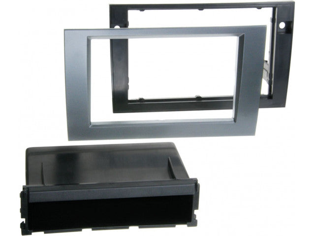 2-DIN Paneel Audi A4 (B6/B7) (8E) - Seat Exeo (3R) Kleur: Antraciet
