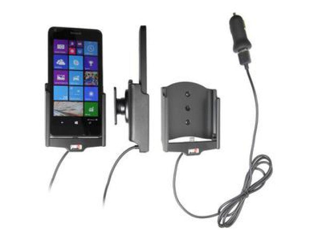 Nokia Lumia 640 Actieve houder met 12V USB plug. Let op: Uitlopend artikel, Kan niet retour!