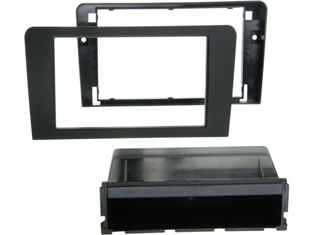 2-DIN Radio Paneel met aflegvak Audi PRO A3 (8P/8PA) zwart