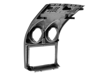 ACV 9 inch radio-inbouwpaneel voor Nissan Qashqai 2007-2014 zwart, met rechthoekig gevarenlicht knop - afbeelding 3 - 381210-90-1