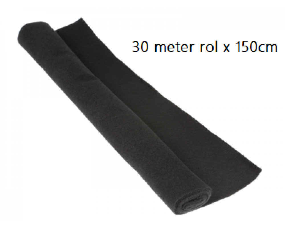Bekledingsstof 30mtr x 150cm zwart afbeelding 2