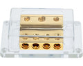 Power distribution block (gold) 1x50mm² + 2x20mm² / 4x20mm²