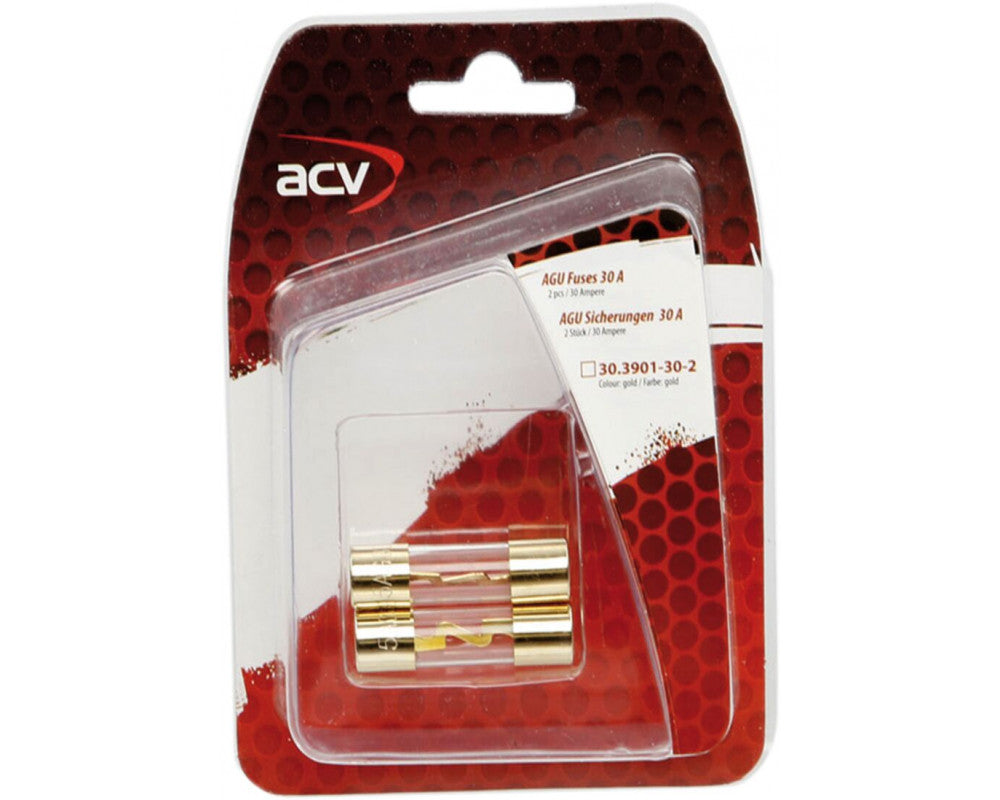 AGU zekering 30 Ampere (gold) 2 stuks
