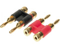 Dubbele banana plugs double 1 x red / 1 x black > 10mm²