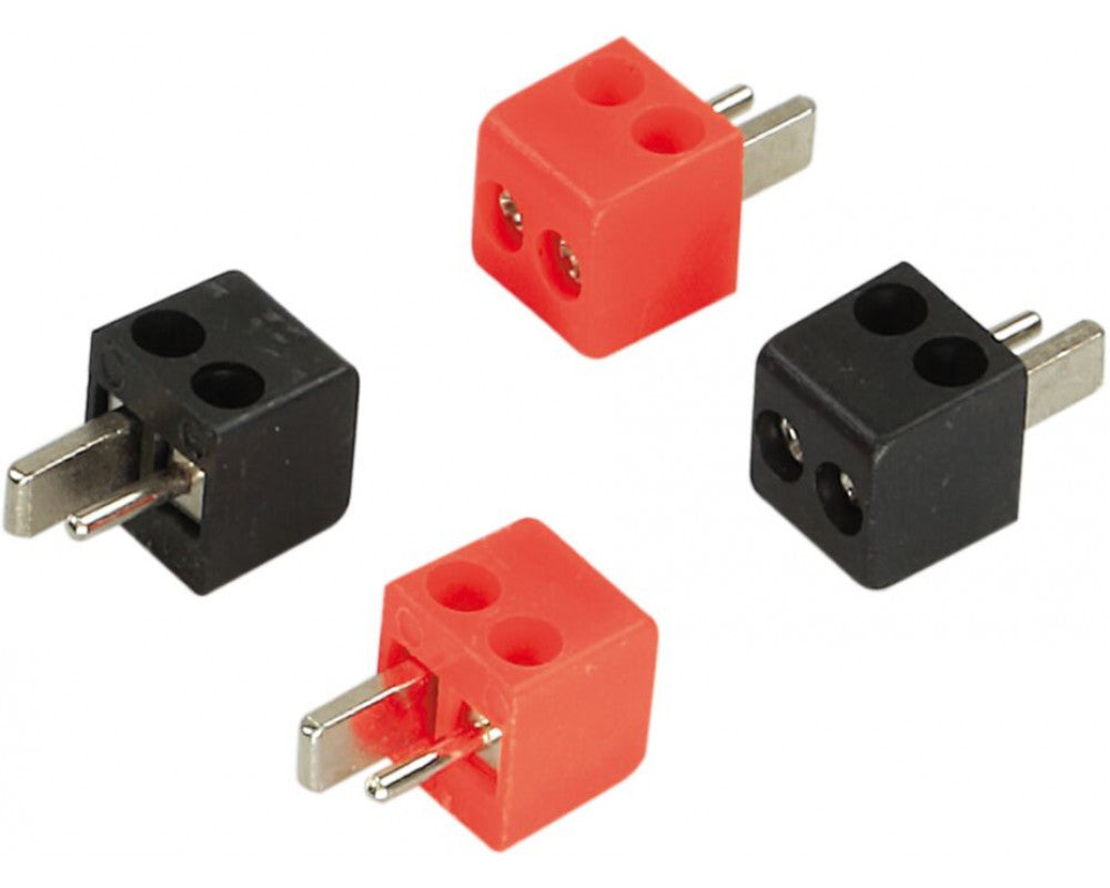 Speaker DIN plugs 2 x red / 2 x black > 2,5mm²