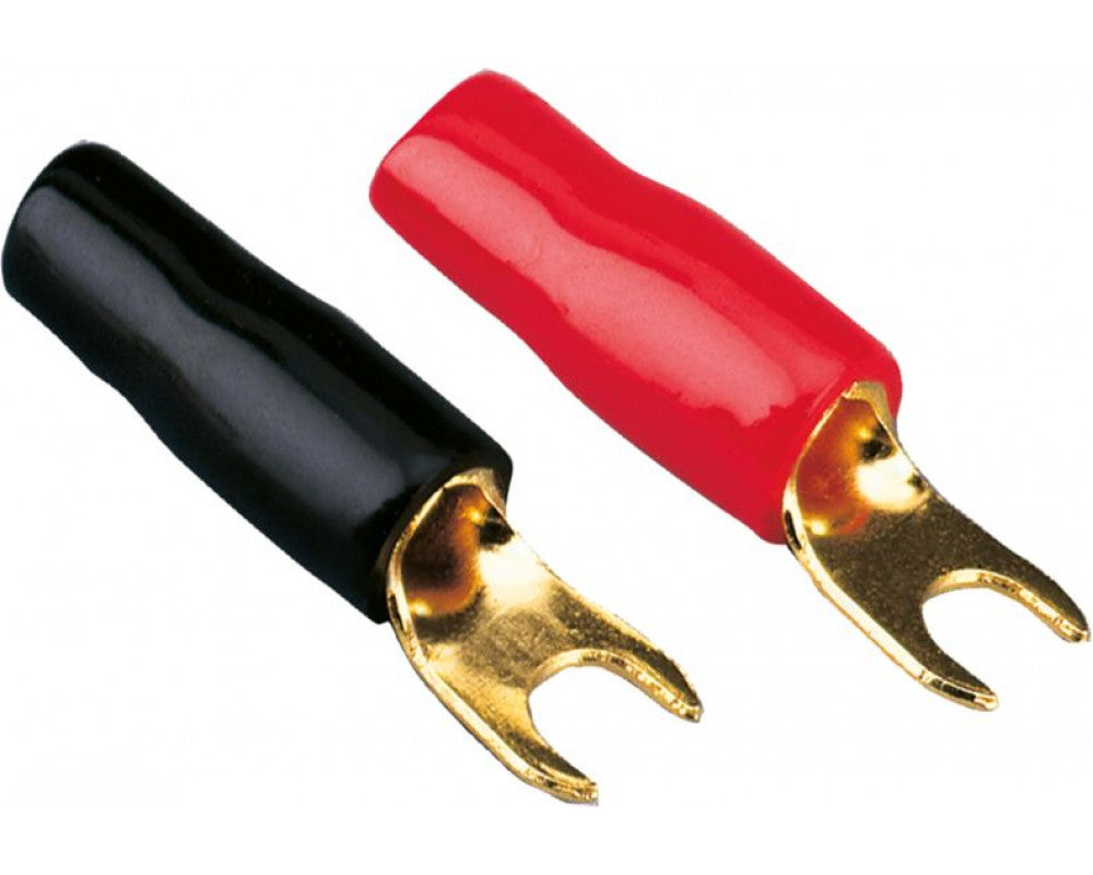 Vork kabelschoen 10 mm² 50 Stuks zwart
