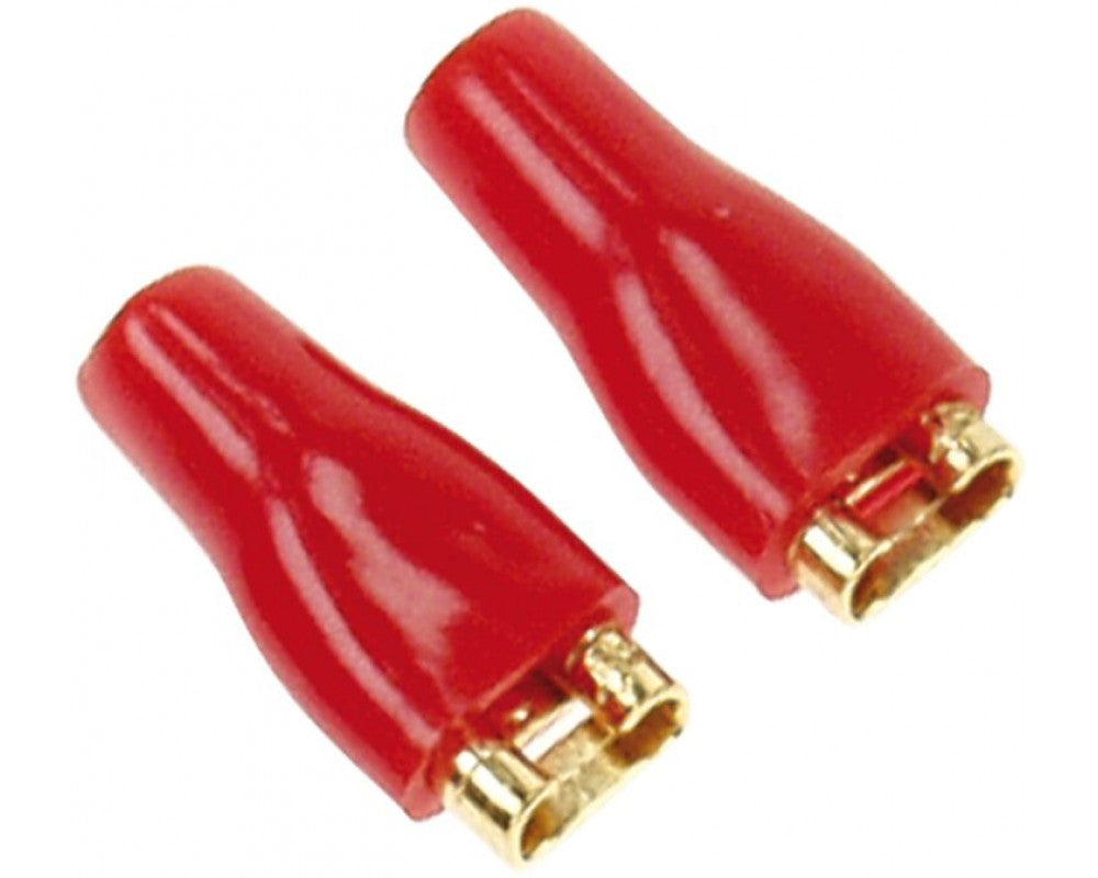 Vlakstekkern 4,8 mm rood 50 Stuks