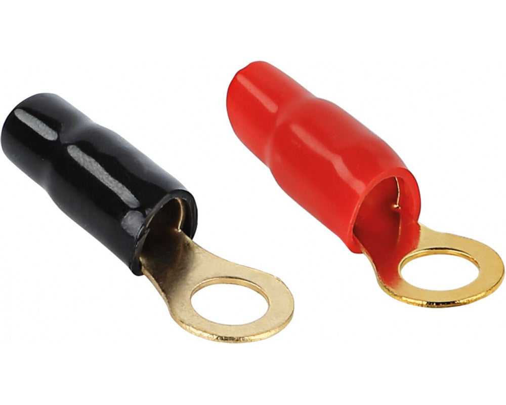 Ring kabelschoen 20 mm² > 10 mm 1 x rood  1 x zwart