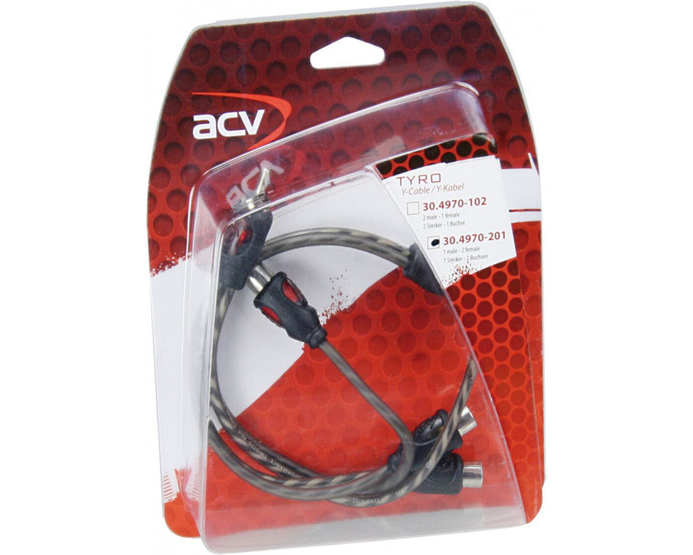 TYRO - Y-Kabel Economy Line 1x Male - 2x Female