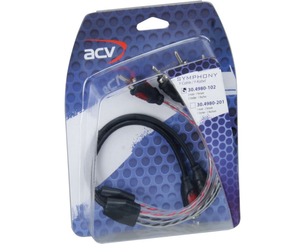 Symphony - Y-Kabel Mid Range 2x Male - 1x Female