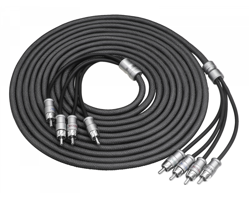 Recoil Echo Max Premium OFC RCA Cinch Cable 4 Channel 510cm