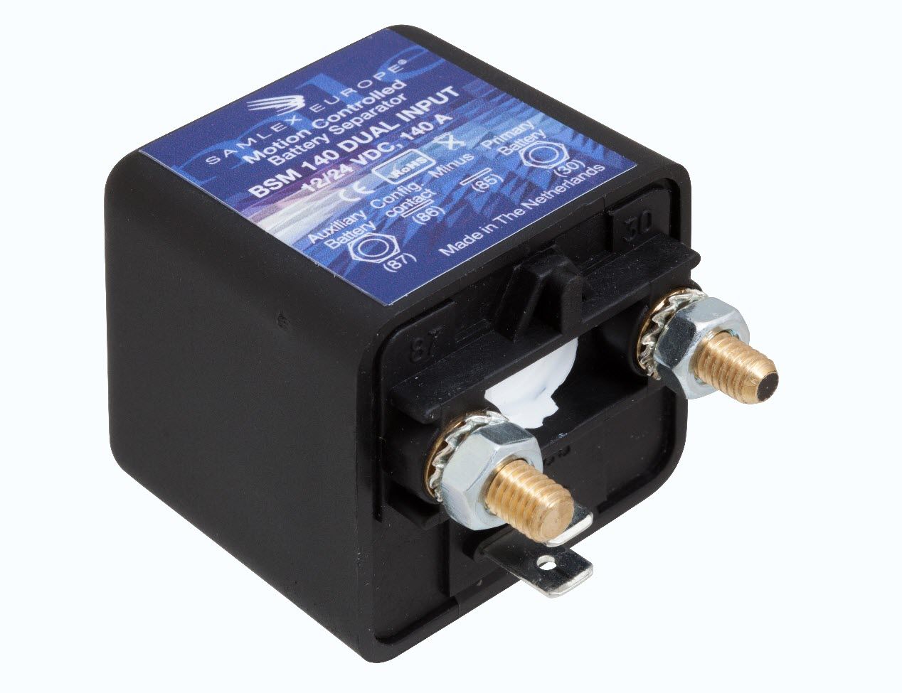 Accu Scheidingsrelais met motion detection 12V/24v 140A