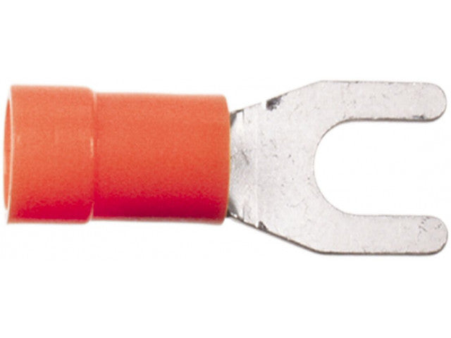Vork Kabelschoen Rood 0.5 - 1.0 mm² / Breedte 4.0 mm (100 stuks)