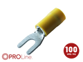 Kabelvork 4.0x6.0 geel M4 (100stuks) ACV PROLine
