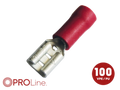 Kabelschoen 4.8x0.8 rood (100stuks) ACV PROLine
