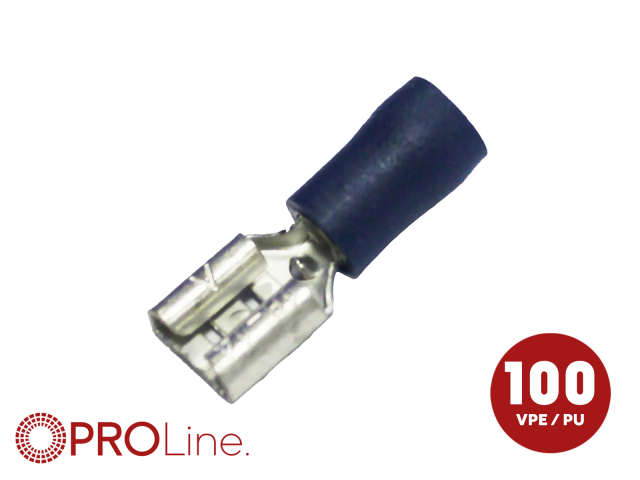 Vlakstekker Blauw 1.5 - 2.5mm² / Breedte 4.8mm (100 stuks) ACV PROLine