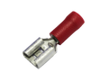 kabelschoen 5 stuks 6.3x0.8 rood in blister