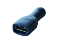 kabelschoen 5stuks 6.3x0.8 blauw in blister