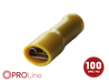 Kabelschoen 6.3x0.8 geel (100stuks) ACV PROLine