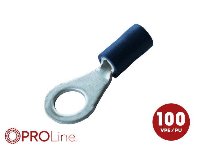 Kabeloog 1.5x2.5 blauw M6 (100stuks) ACV PROLine