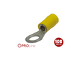 Kabeloog 4.0x6.0  geel M6 (100stuks) ACV PROLine