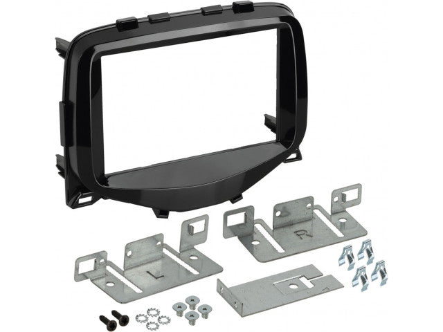 2-DIN Paneel Citroën C1/Peugeot 108/Toyota Aygo - Kleur : piano Zwart