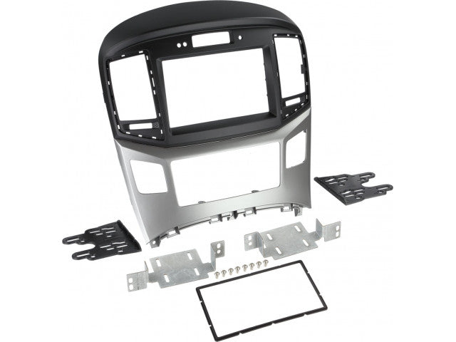 2-DIN Paneel Hyundai H1 2015-2019 Kleur: Zwart/Zilver