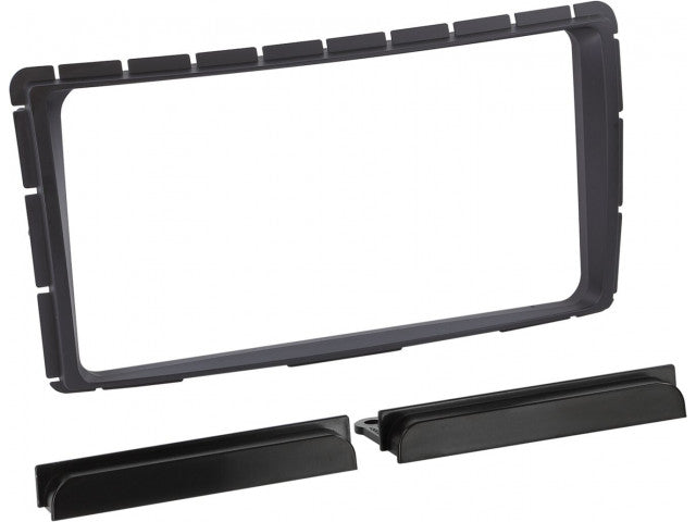 2-DIN Paneel Toyota Hilux N25 facelift 2011-2016 Kleur: Zwart