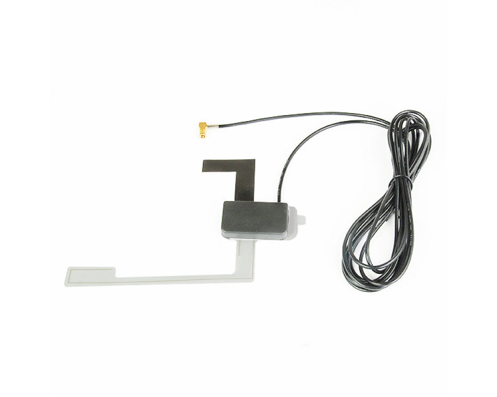 Universele DAB plakantenne 3m kabel. DAB+ SMB F 90graden, 12volt, fantoom voeding