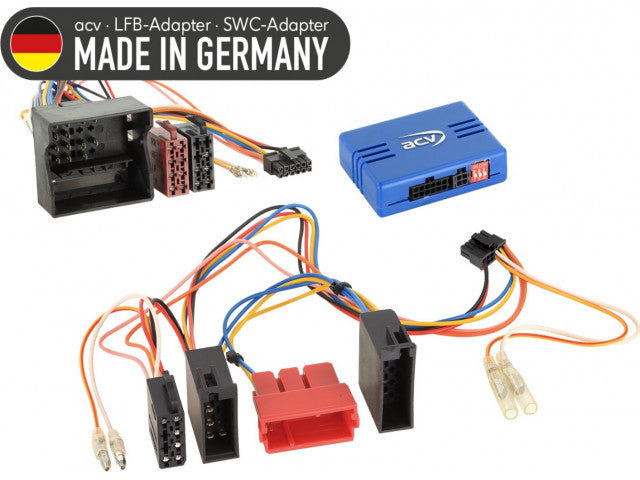 Stuurwielinterface. Diverse modellen Mercedes Benz - Volkswagen ISO/10Pin ISO/Mini ISO/40 Pin Quadlock (42smc00c)