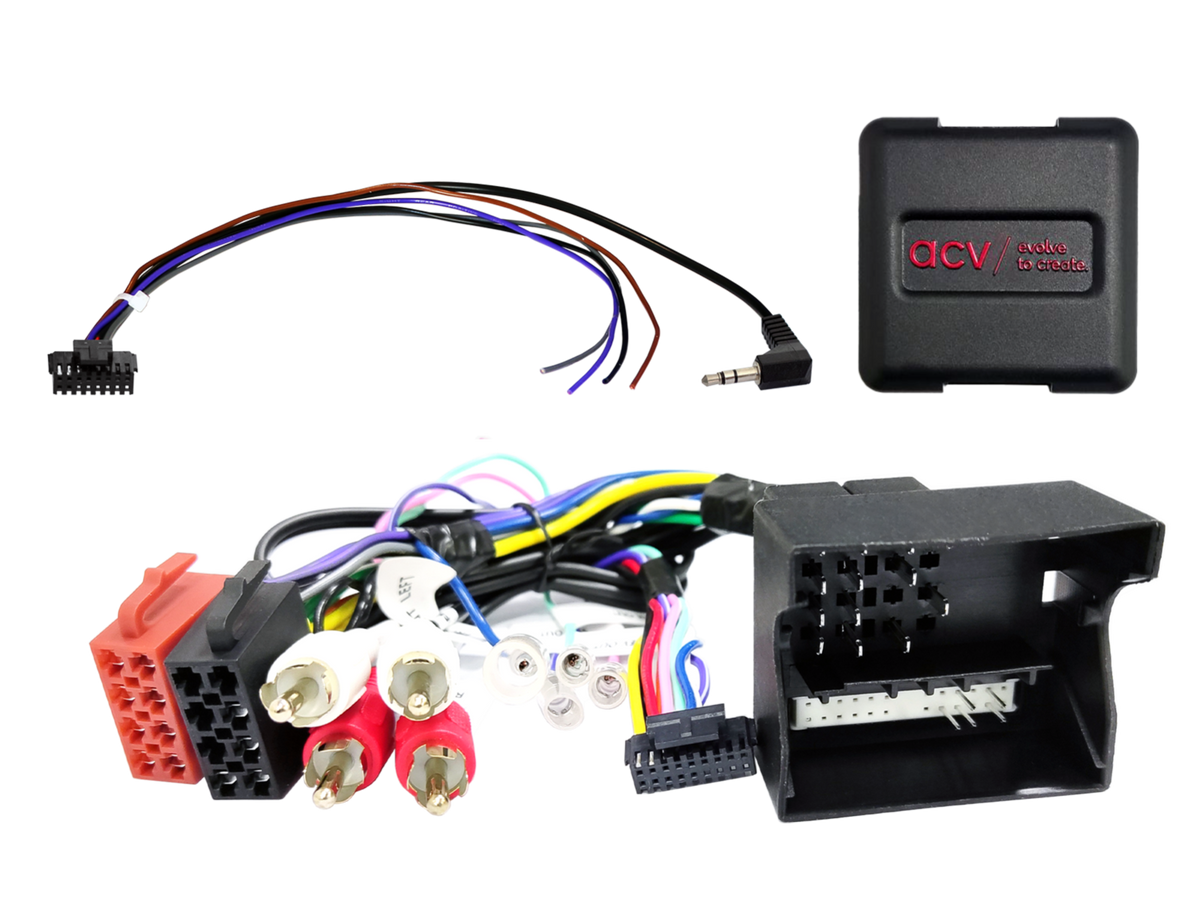 Stuurwielinterface. Audi A1/A3/A4/A6/R8/TT 40Pin Quadlock Multilead AMP (42sad002)